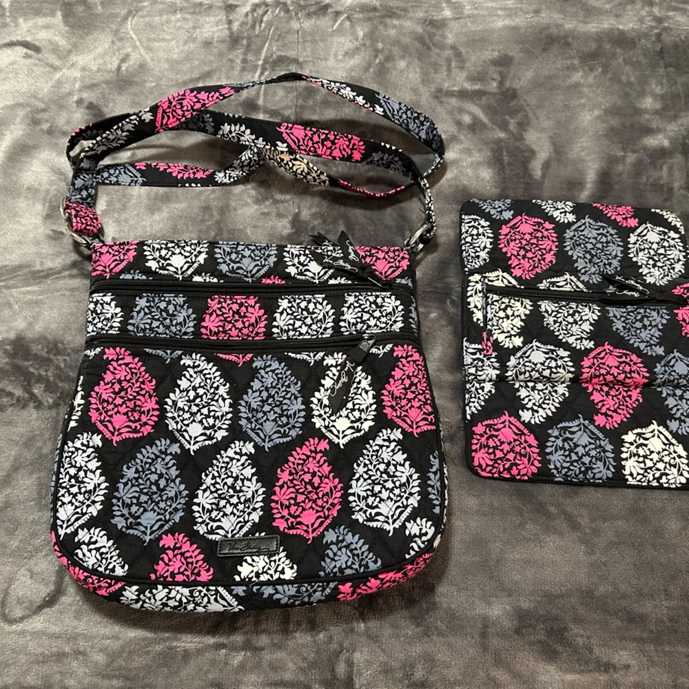 Vera Bradley- Northern Lights print. Matching wallet.